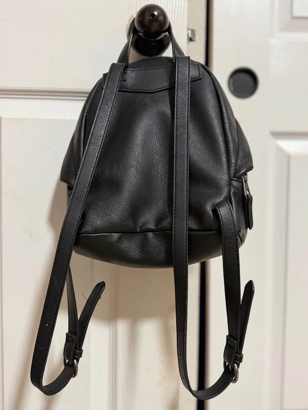 Black Leather Mini Backpack - Universal Thread - Picture 2 of 7